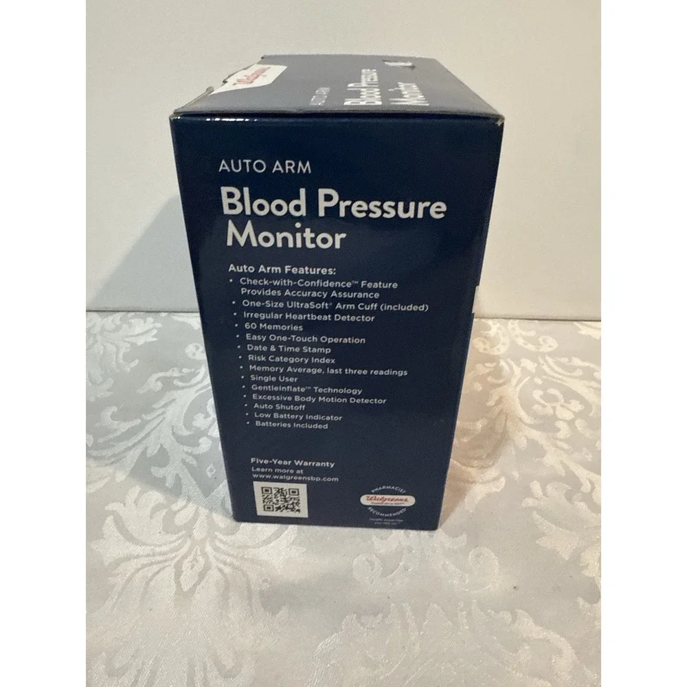 Walgreens Auto Arm Blood Pressure Monitor- 5+ Features